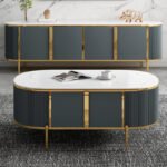 طقم طاولات مميز بمساحات تخزين كبيرة