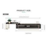 طاولة تلفزيون خشبية فاخرة - الصورة 3