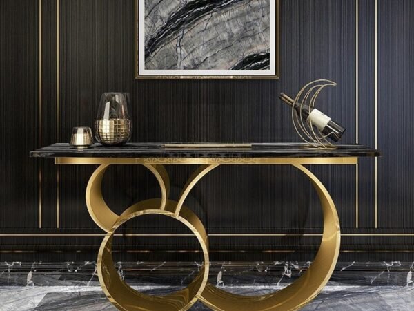 كونسول بقاعدة دائرية ملفوفة