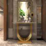 كونسول بسطح من بديل رخام فاخرة