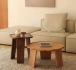 طاولتين قهوة مزدوجة حديثة