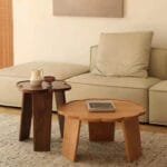 طاولتين قهوة مزدوجة حديثة