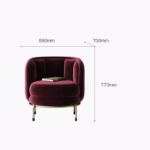 ⁦كرسي مخملي مميز⁩ - الصورة ⁦5⁩