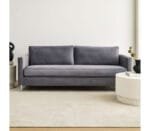 كنب رمادي مزدوج بتصميم مريح و شيك