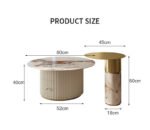 طاولة قهوة مزدوجة مع درج - الصورة 4