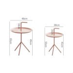 طاولات معدنية كلاسيكي بلون وردي - الصورة 5