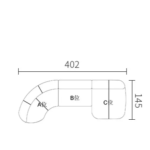 ⁦كنبة ركنة صوف⁩ - الصورة ⁦5⁩