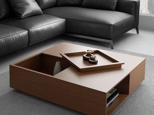 ترابيزة قهوة مربعة عصرية و لون مميز