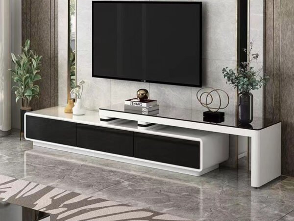 طاولة تلفاز بأبعاد مثالية إضافة فاخرة لمنزلك