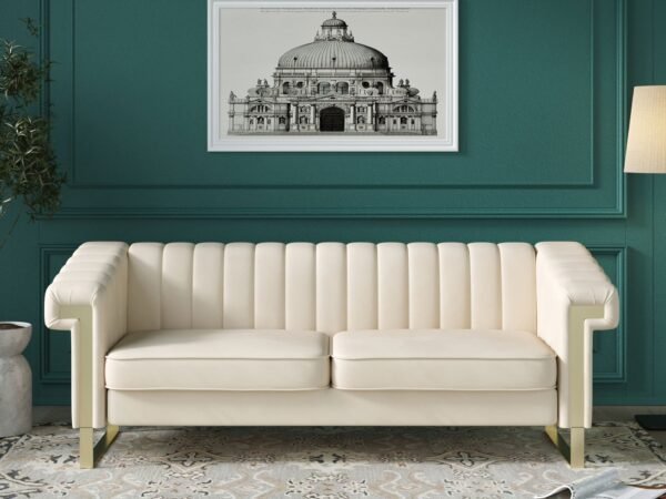 كنبة فاخرة بجلد إيطالي للراحة الفائقة