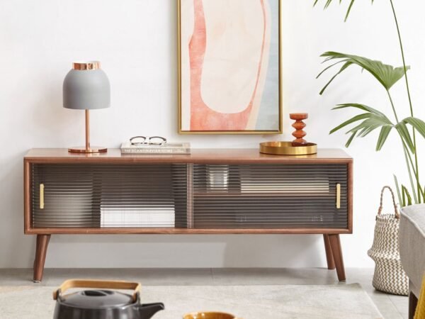 طاولة تلفزيون بسيطة ريفية