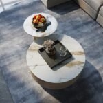 طقم طاولات مزدوجه مع أدراج فخمة - الصورة 3