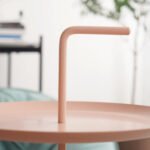 طاولات معدنية كلاسيكي بلون وردي - الصورة 2