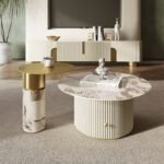 ترابيزة قهوة مزدوجة مع درج