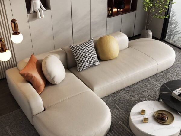 كنبة ركنة فاخرة بتصميم استثنائي