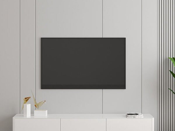 طاولة تلفزيون بتصميم خشبي