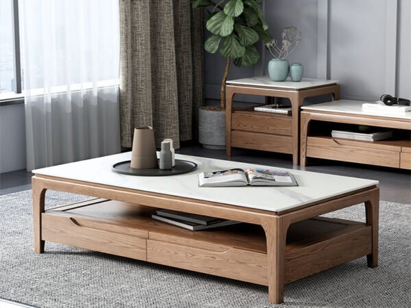 ترابيزة قهوة بسطح رخامي