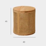 ⁦طاولة جانبية بسيطة خشبية⁩ - الصورة ⁦4⁩