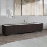 ⁦طاولة تلفزيون بسطح رخام⁩ - الصورة ⁦3⁩