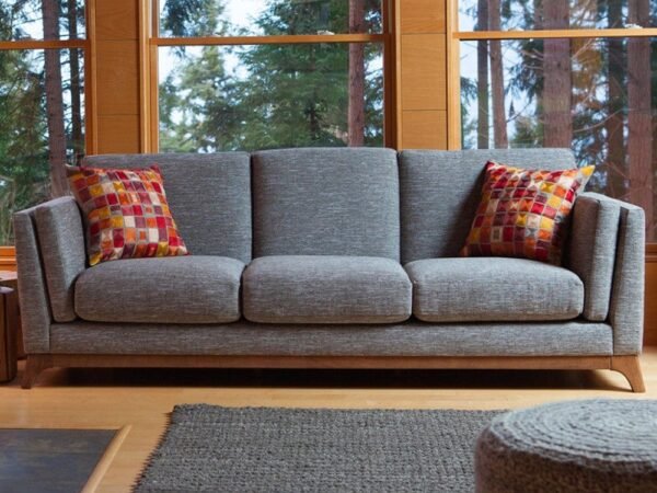 كنبة خشبية فخمة مريحة عصرية