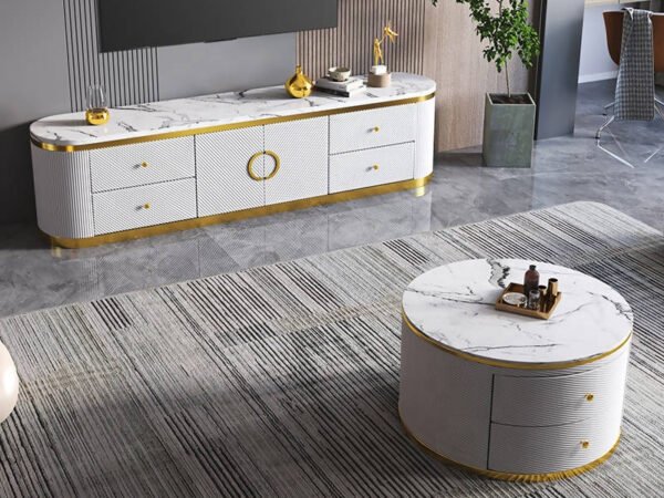 تربيزة قهوة متعددة الأدراج