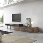 ⁦طاولة تلفزيون بتصميم هندسي حديث⁩ - الصورة ⁦3⁩