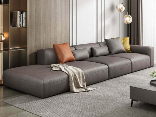 كنبة الجلد الفاخرة