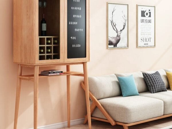 كوفي كورنرخشبي بتصميم بسيط