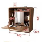 تسريحة معلقة خشبية مع مقعد - الصورة 4