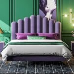 سرير مخملي بتصميم حديث ومميز - الصورة 4
