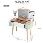 ⁦تسريحة حديثة مزودة بمرآة متحركة⁩ - الصورة ⁦3⁩