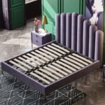 سرير مخملي بتصميم حديث ومميز - الصورة 2