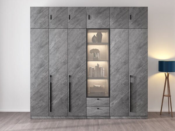 دولاب ملابس بخزانة علوية متعددة