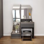 ⁦تسريحة شيك بمرأة كبيرة مع مقعد⁩ - الصورة ⁦3⁩