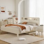 سرير نفرين أبيض كلاسيكي - الصورة 2