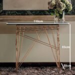 ⁦كونسول بسطح زجاجي معاصر⁩ - الصورة ⁦4⁩