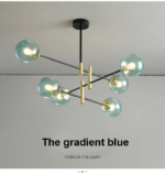 ⁦نجفة معلقة بتصميم كورات ملونة ⁩ - الصورة ⁦3⁩