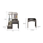 ⁦تسريحة شيك بمرأة كبيرة مع مقعد⁩ - الصورة ⁦4⁩