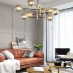 نجفة معلقة بتصميم كورات ملونة 