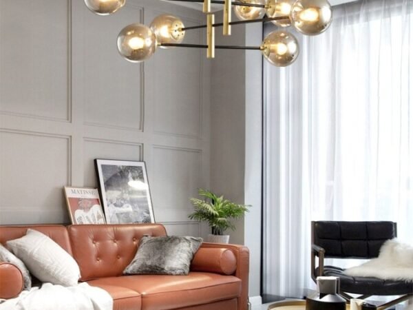 نجفة معلقة بتصميم كورات ملونة 