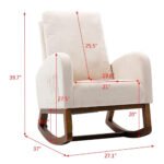 ⁦كرسي هزاز بسيط خشبي⁩ - الصورة ⁦4⁩