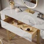 ⁦تسريحة مع مقعد بتصميم عصري⁩ - الصورة ⁦2⁩