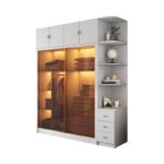 ⁦خزانة ملابس خشبي بتصميم عصري⁩ - الصورة ⁦2⁩