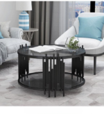 ⁦طاولة قهوة من الستيل المذهب بتصميم إيطالي⁩ - الصورة ⁦3⁩