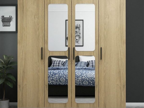 دولاب ملابس خشبي بتصميم مميز و جديد