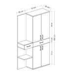 خزانة ملابس متعدد الوظائف - الصورة 4