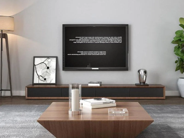 ترابيزة قهوة وتلفاز بتصميم عصري