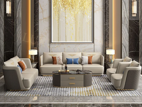 طقم كنب فاخر بتصميم أوروبي