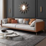 كنبة جلدية ايطالية فاخرة