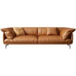 ⁦كنب جلد موردن بتصميم شيك⁩ - الصورة ⁦3⁩